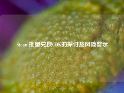 Steam批量兑换CDK的探讨及风险警示
