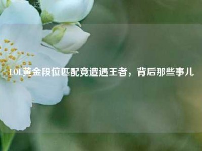 LOL黄金段位匹配竟遭遇王者，背后那些事儿