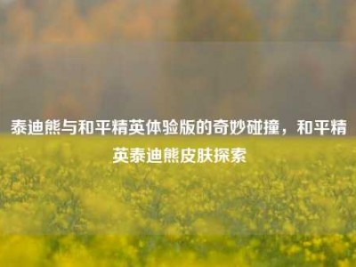 泰迪熊与和平精英体验版的奇妙碰撞，和平精英泰迪熊皮肤探索