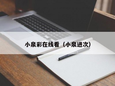 小泉彩在线看（小泉进次）