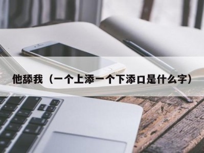 他舔我（一个上添一个下添口是什么字）
