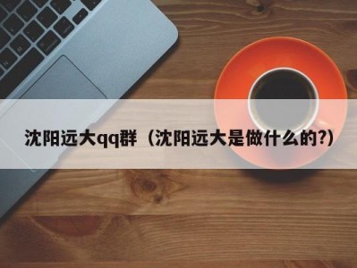 沈阳远大qq群（沈阳远大是做什么的?）