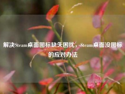 解决Steam桌面图标缺失困扰，Steam桌面没图标的应对办法