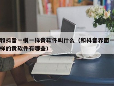 和抖音一模一样黄软件叫什么（和抖音界面一样的黄软件有哪些）