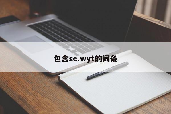包含se.wyt的词条
