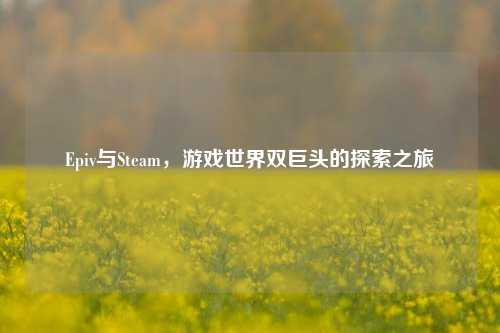 Epiv与Steam,游戏世界双巨头的探索之旅