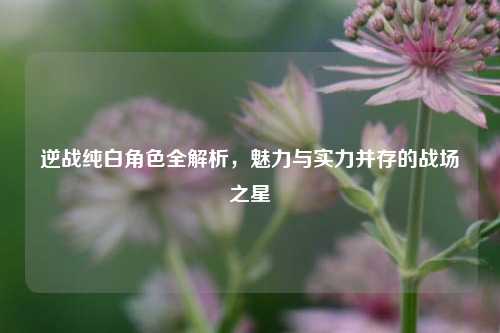 逆战纯白角色全解析，魅力与实力并存的战场之星